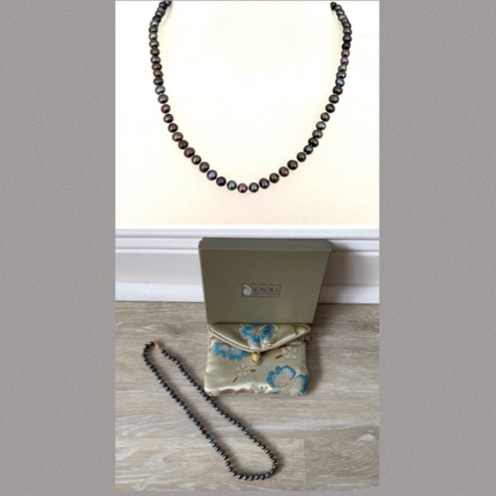 Honora peacock pearls including gift bag and box
